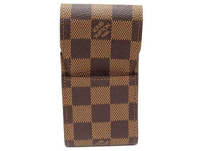 Louis Vuitton Etui Cigarette Damier Cigarette Case Braun