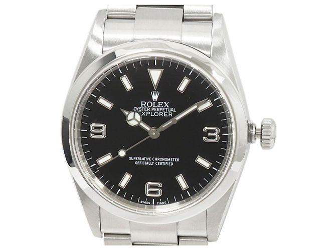 Rolex Explorer I Stainless Steel Schwarz