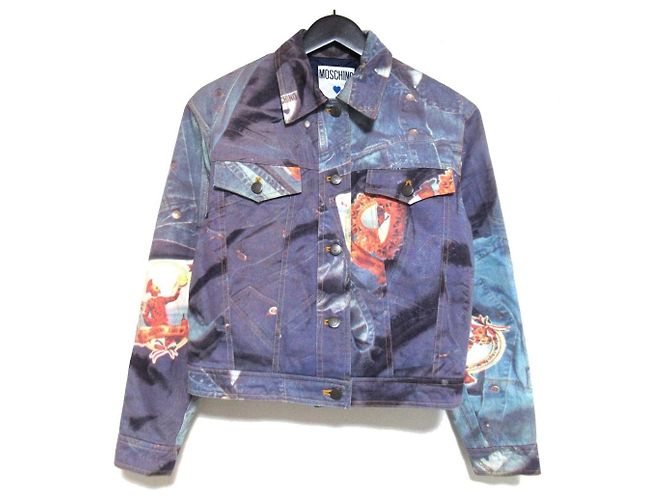 Chaqueta vaquera de algodón Moschino Jeans Azul
