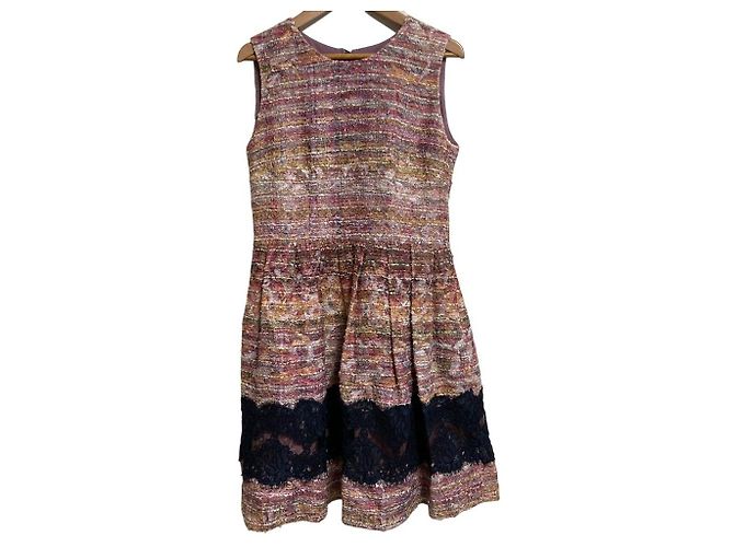 Autre Marque Leur Logette Tweed-Kleid Pink