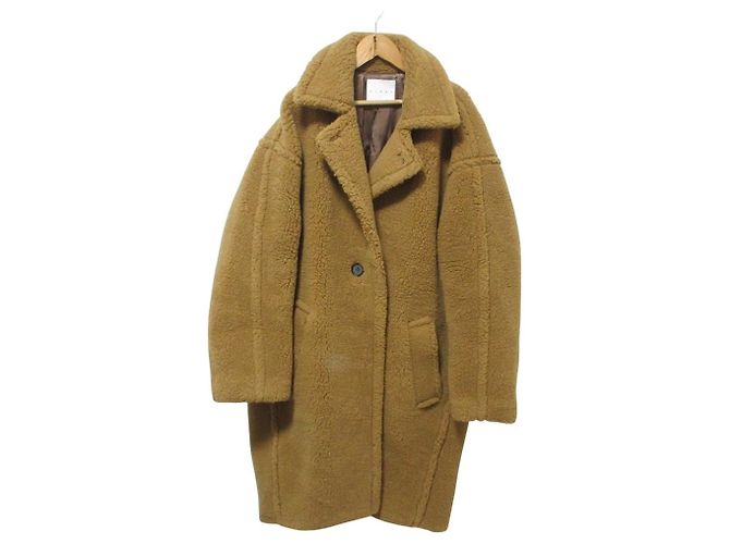 Autre Marque Abrigo cocoon de boa CINOH Castaño