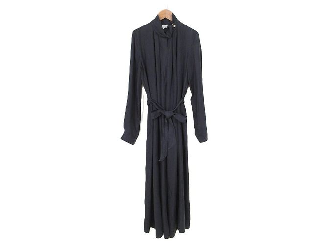 Autre Marque forte_forte Pullover-Hemdkleid Schwarz