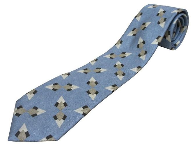 Giorgio Armani Silk Tie Blue
