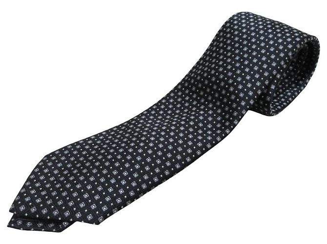 Cravatta in seta Giorgio Armani Marrone Nero