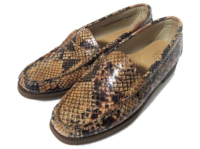 Autre Marque Mocasines G.H. Bass Weejuns de piel de pitón Beige