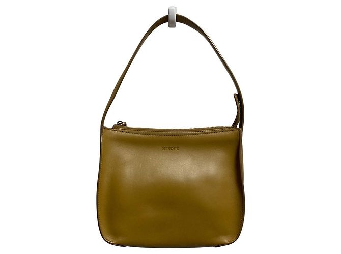 Autre Marque Bolsa de mão em couro HIROFU Marrom Castanho claro