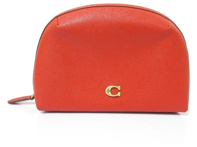 Necessaire de couro Coach JULIENNE Vermelho