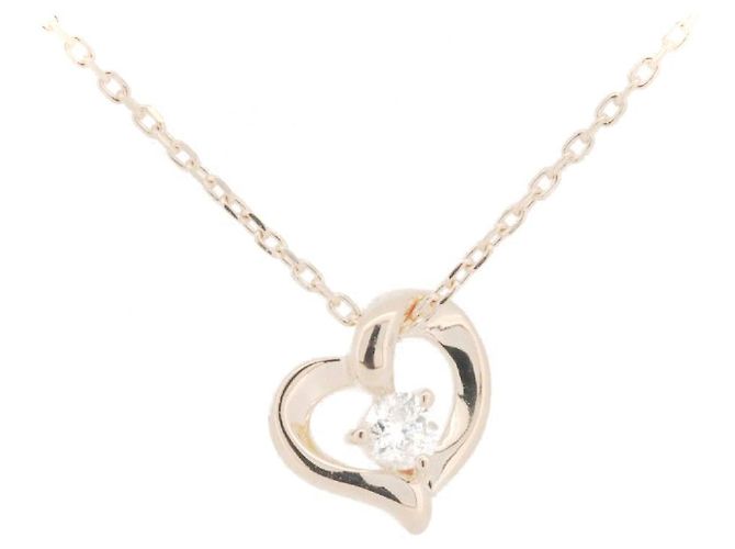 Autre Marque 4℃ Au750 Diamant-Halskette Pink