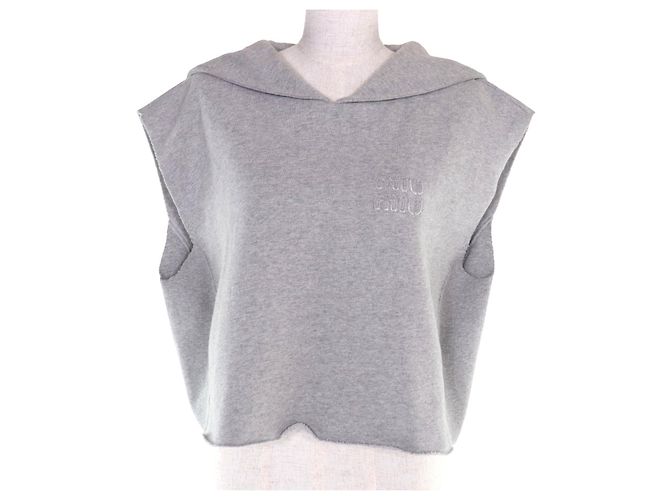 Miu Miu Sudadera de algodón MIUMIU Castaño