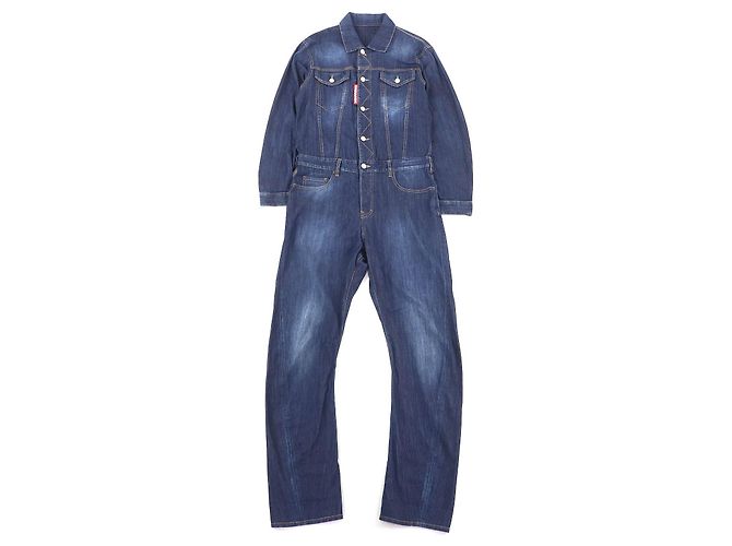 Macacão de ganga de algodão DSQUARED2 Azul