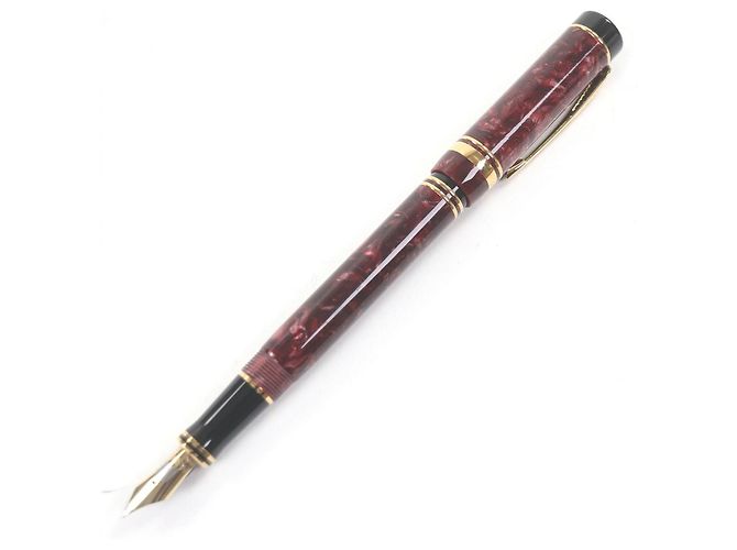 Autre Marque PARKER Duofold Centennial Au750 Füllfederhalter Rot