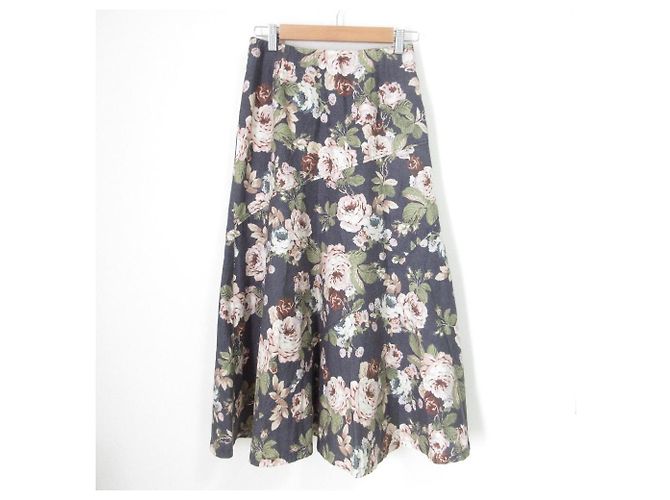 Autre Marque Falda larga con estampado floral Ingeborg Multicolor