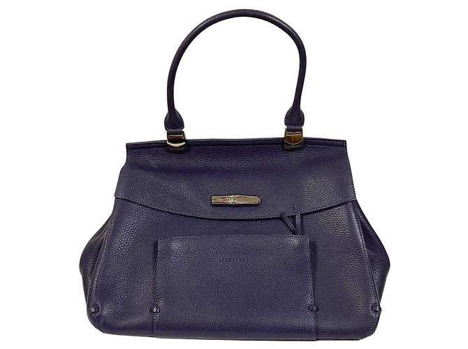 Longchamp Madeleine Top Handle Tote Bag Purple