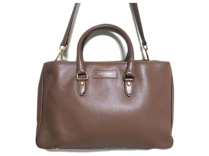 Autre Marque J&M Davidson CHARLIE 2way Lederhandtasche Braun