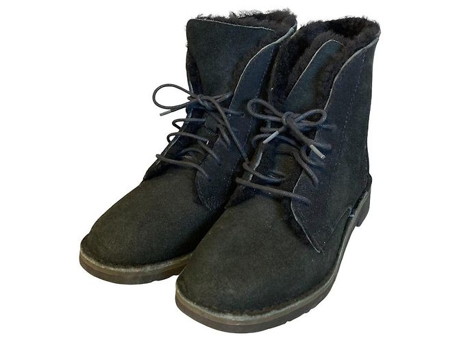 Bottes UGG Quincy 2WAY en peau de mouton Noir