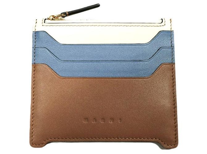 Marni TRUNKAROO Calf Leather Card Holder Multiple colors