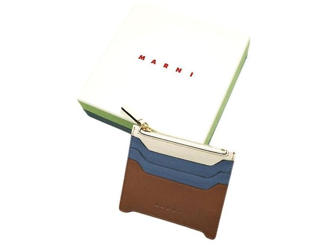 Marni TRUNKAROO Calf Leather Card Holder Multiple colors