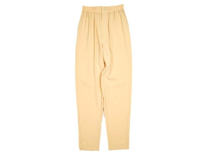 Autre Marque HYKE STRETCH TAPERED PANTS Polyesterhose Beige Roh
