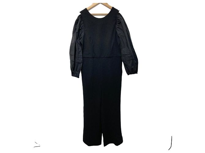 Autre Marque Mewl Drop Puff Jumpsuit Schwarz