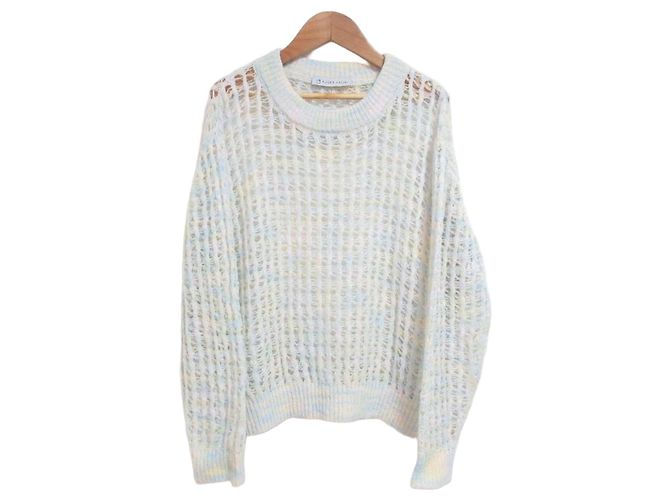Autre Marque RUSKA VAUNI Low Gauge Cotton Pullover Blue