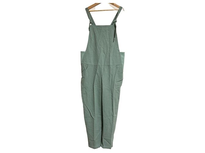 Autre Marque Macacão YARRA em algodão e linho Verde