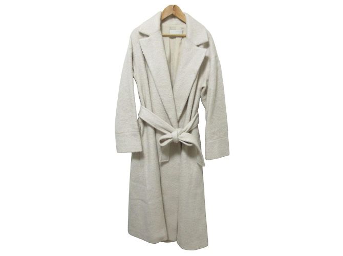 Autre Marque Abrigo largo CELFORD de mezcla de mohair Blanco Crudo