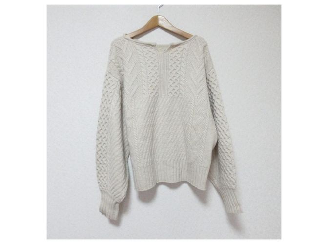 Autre Marque CURRENTAGE Cable Knit Sweater Wool