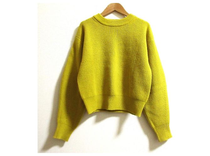 Autre Marque Jersey de punto Basic Drop Shoulder CLANE Amarillo