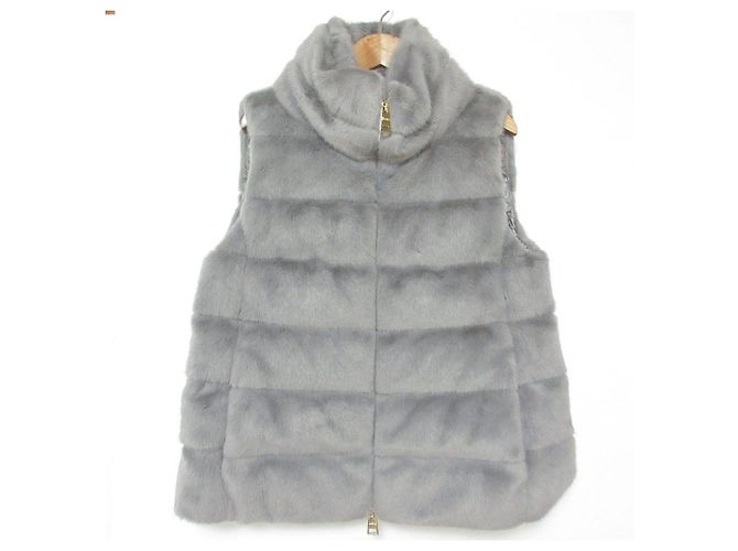 Autre Marque Herno Eco Fur Down Vest Brown