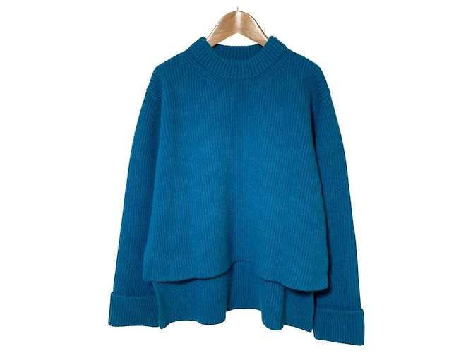 Autre Marque ADAM ET ROPE Pullover corto in maglia Blu