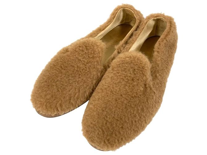 Pantufas de Lã Teddy Bear Max Mara Marrom