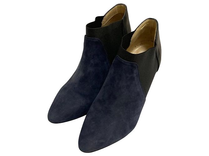 Botas Curtas Jimmy Choo Azul Azul marinho