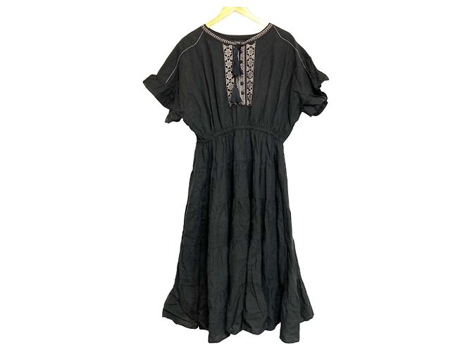 Autre Marque PINK HOUSE Besticktes Maxikleid Braun