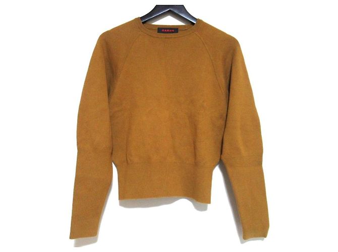 Autre Marque Jersey de punto de algodón y cashmere CABaN Amarillo