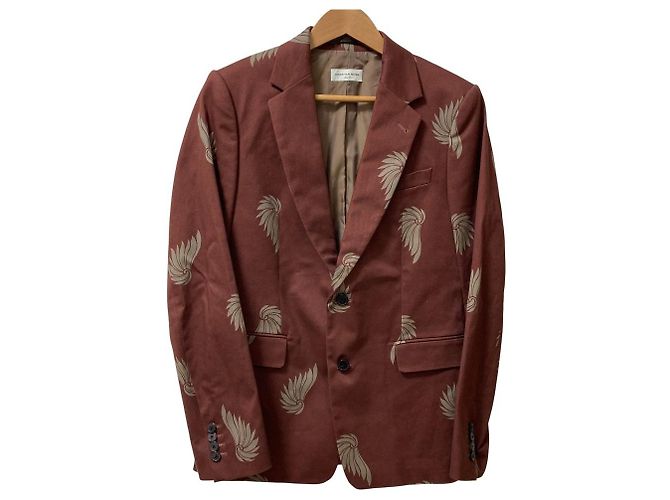 Dries Van Noten Patterned Tailored Jacket Brown