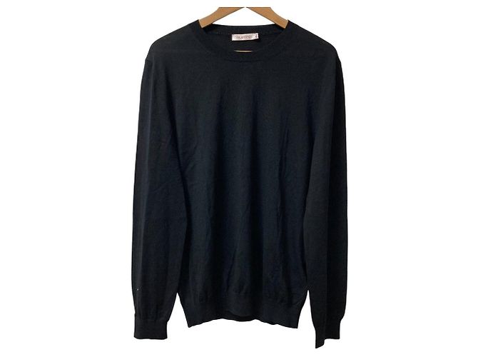 Valentino Strickpullover mit hoher Maschendichte Schwarz