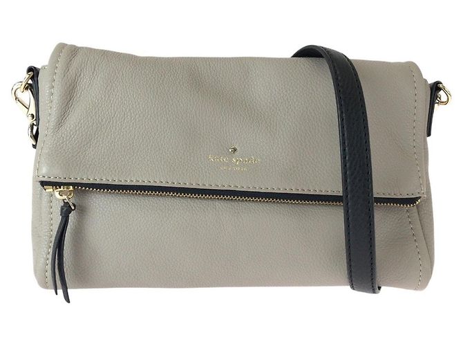Kate Spade PXRU6222 Bolsa de Ombro e Clutch em Couro 2way Marrom