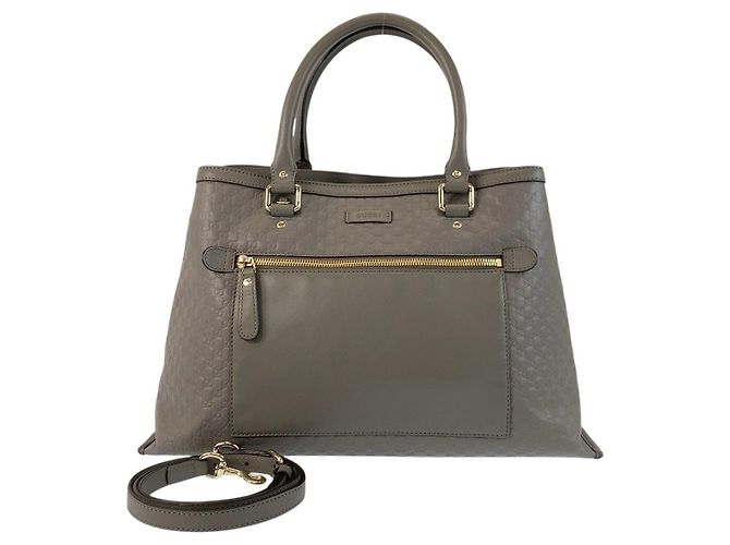 Borsa 2way Gucci in pelle Microguccissima Marrone