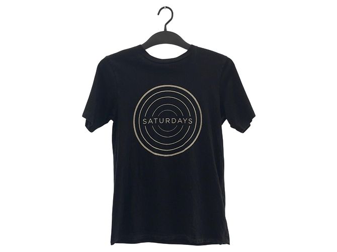 Autre Marque T-shirt in cotone Saturdays Surf NYC Nero