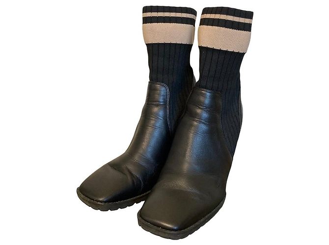 Autre Marque DIANA Socken-Boots Schwarz