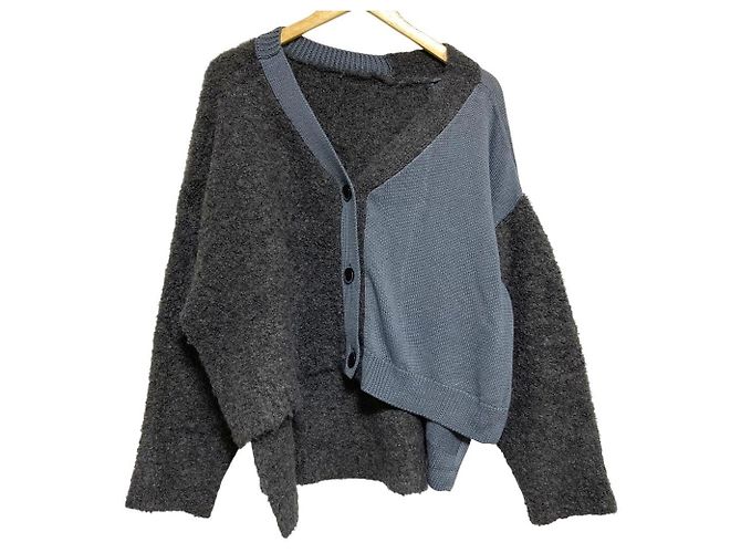 Autre Marque ayane Docking Cardigan Braun Anthrazitgrau