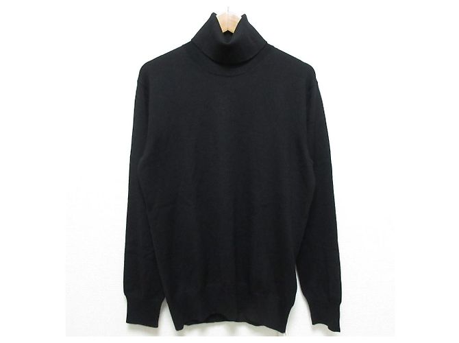 Jil Sander Rollkragenpullover aus Wolle Schwarz