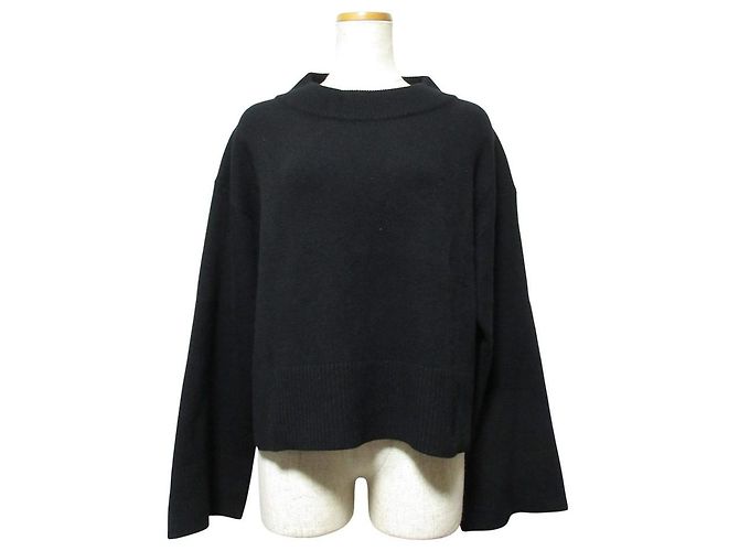 Autre Marque Deuxieme Classe Middle Gauge Strickpullover Schwarz
