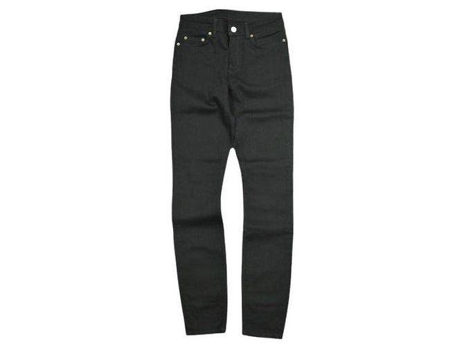 Acne Studios Climb Stay Black Super Stretch Denimhose Schwarz