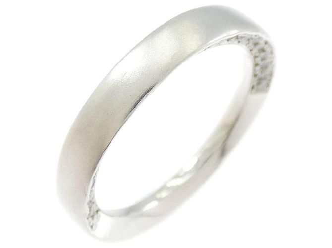 Autre Marque Anillo de Pt900 con diamantes Plata