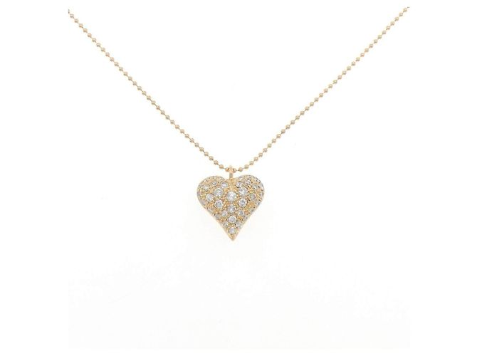 Autre Marque Collana Cuore con Diamanti Au750 D'oro