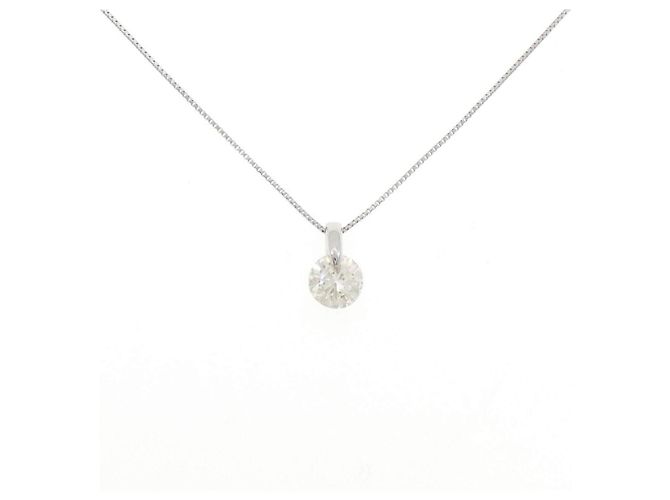 Autre Marque Collana di diamanti Pt900 Pt850 Argento