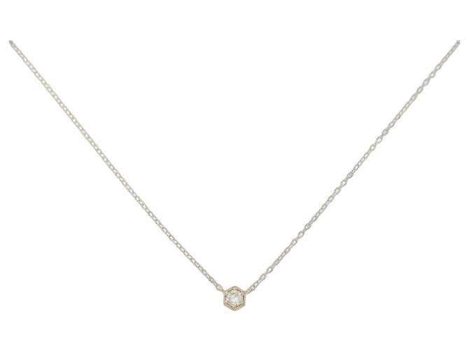Autre Marque Collar de Diamantes Au750 Dorado