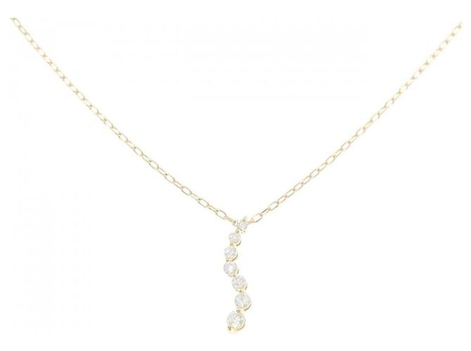 Autre Marque Collar de Diamantes Au750 Dorado