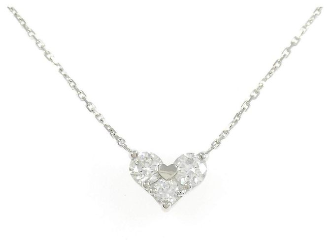 Autre Marque Collar de diamantes PT900 PT850 Plata